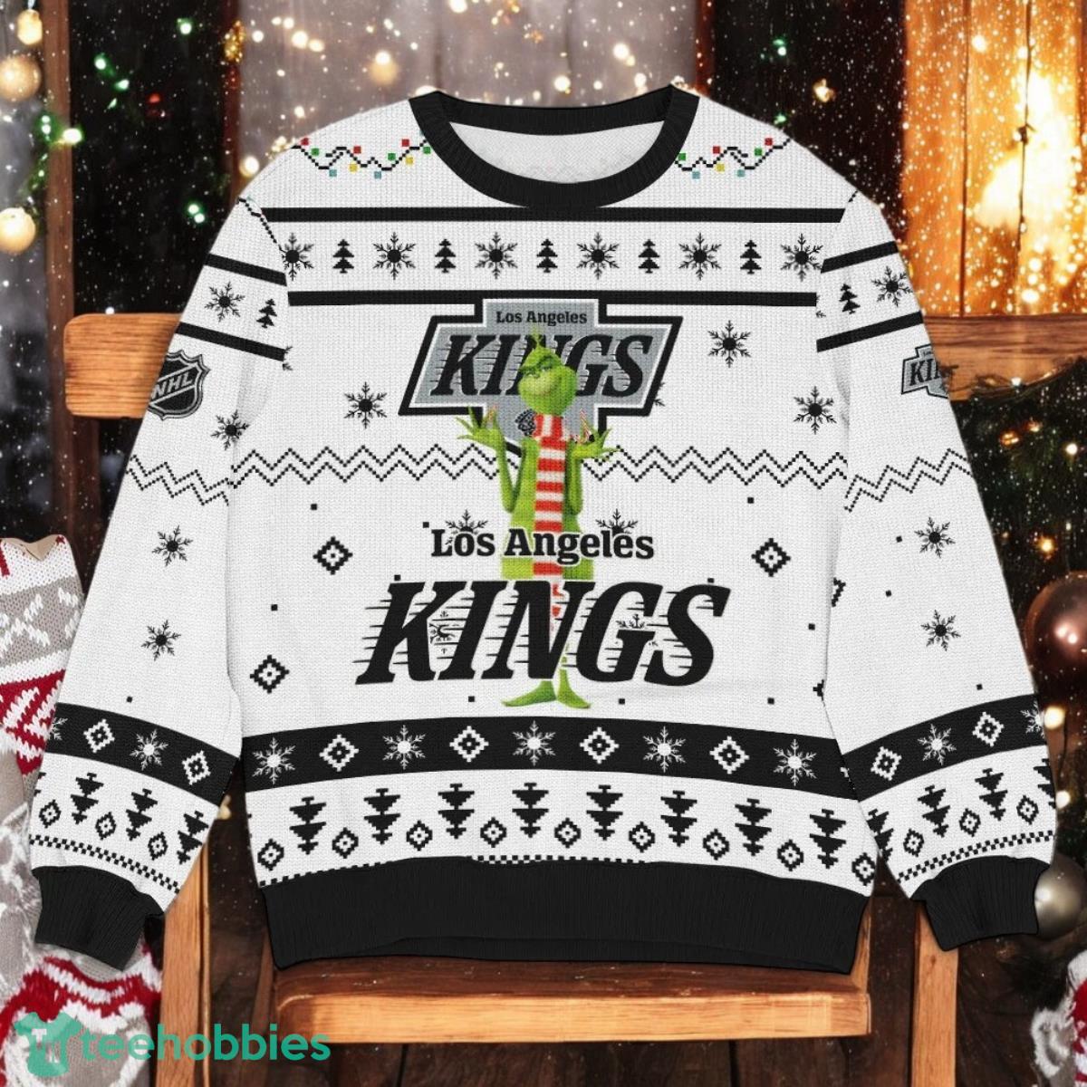 Los Angeles Kings NHL Grinch Ugly Christmas Sweater Team Holiday Christmas Gift