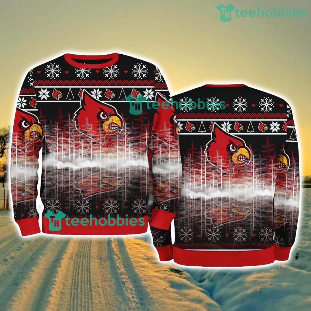 Louisville Cardinals NCAA Pine Christmas Ugly Sweater New Style Best Gift For Fans