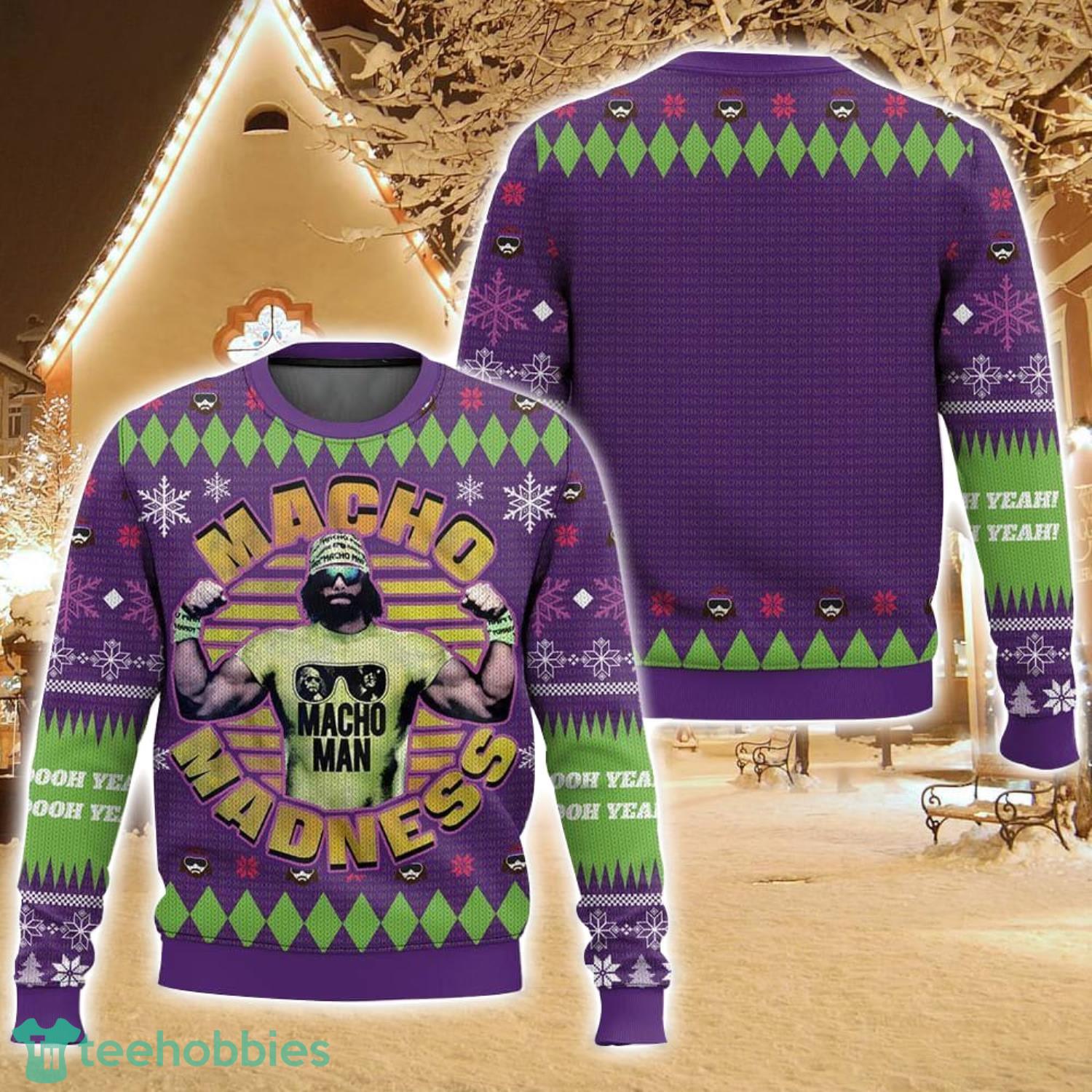 Macho Madness Macho Man Ugly Christmas Sweater Holiday Sweater Christmas Gift For Family