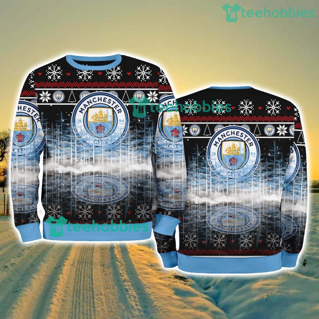 Manchester City FC Pine Christmas Ugly Sweater New Style Best Gift For Fans