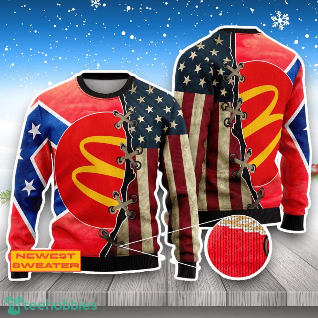 Mcdonald USA Flag 3D Sweater For Men Women