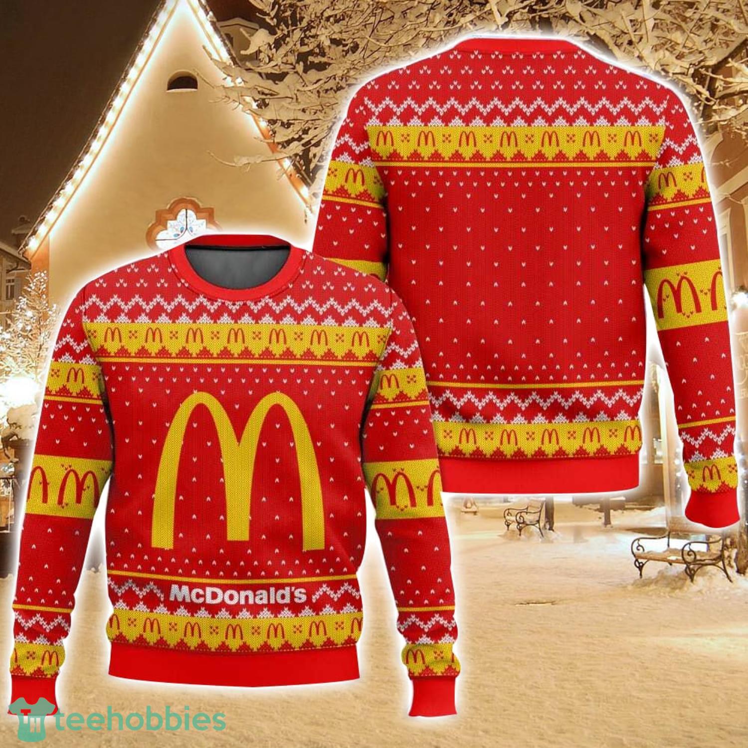 McDonald’s Ugly Christmas Sweater For Men And Women Christmas Holiday Gift Family Gift