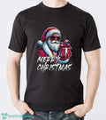 Merry Christmas Sweatshirt, Cool Santa with Sunglasses Hoodie Shirt