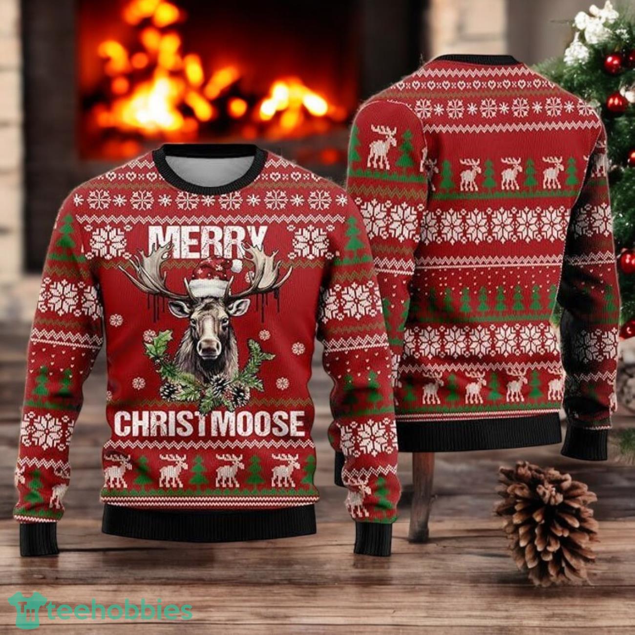 Merry Christmoose Ugly Christmas Sweater