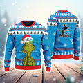 Miami Marlins MLB The Grinch Funny Merry Christmas Uglly Sweater 3D New Trend