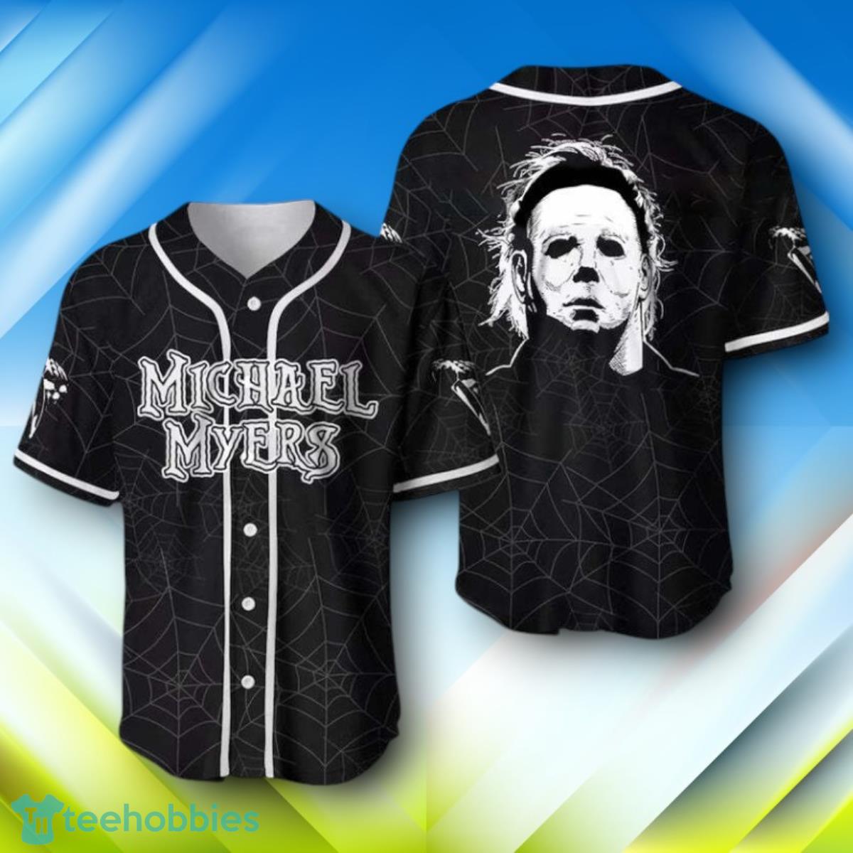 Michael Myers Spider Black Halloween Baseball Jersey Style Gift