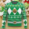 Mighty Morphin Green Ranger Power Rangers Ugly Christmas Sweater Luxurious Gift For Loved Ones