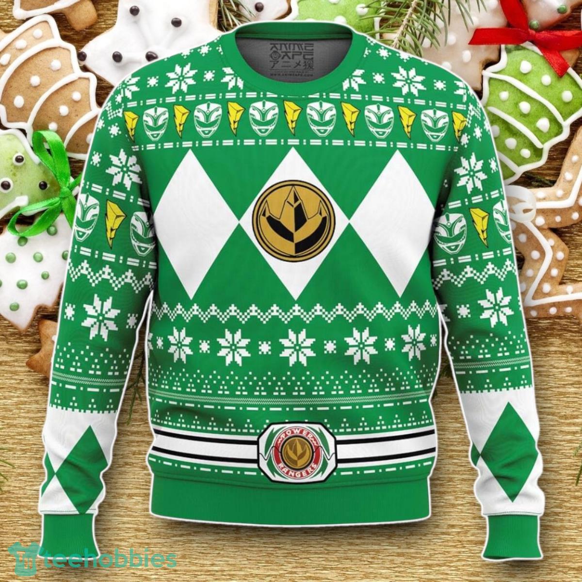 Mighty Morphin Green Ranger Power Rangers Ugly Christmas Sweater Luxurious Gift For Loved Ones