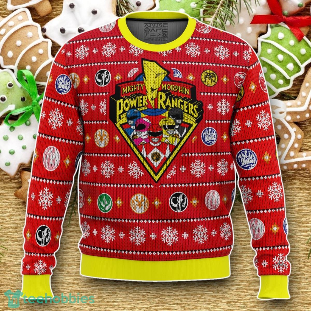 Mighty Morphin Power Rangers Ugly Christmas Sweater Luxurious Gift For Loved Ones