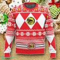 Mighty Morphin Red Ranger Power Rangers Ugly Christmas Sweater Luxurious Gift For Loved Ones