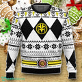 Mighty Morphin White Ranger Power Rangers Ugly Christmas Sweater Luxurious Gift For Loved Ones