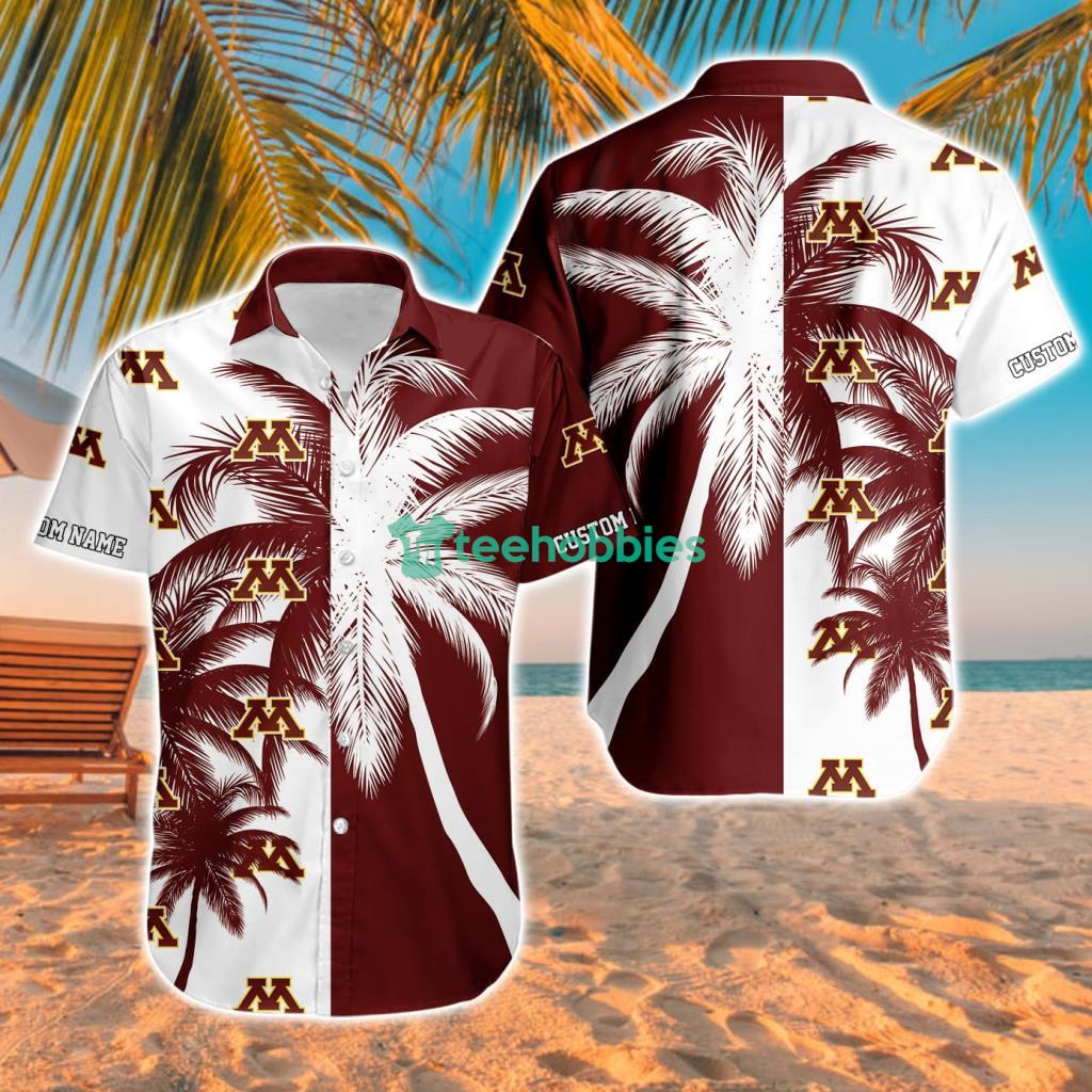 Minnesota Golden Gophers Ncaa Aloha Tropical Hawaiian Shirt For Men And Women Custom Name