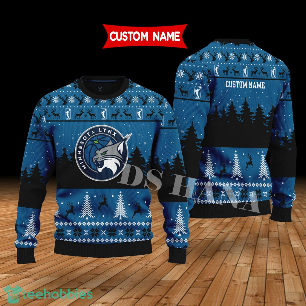 Minnesota Lynx Custom Name Merry Xmas Sweater For Soccer Sport Team’s Fans Sweater