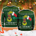 Minnesota Wild Grinch Hand Ugly Christmas Sweater 3D