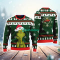 Minnesota Wild The Grinch Funny Merry Christmas Uglly Sweater 3D New Trend