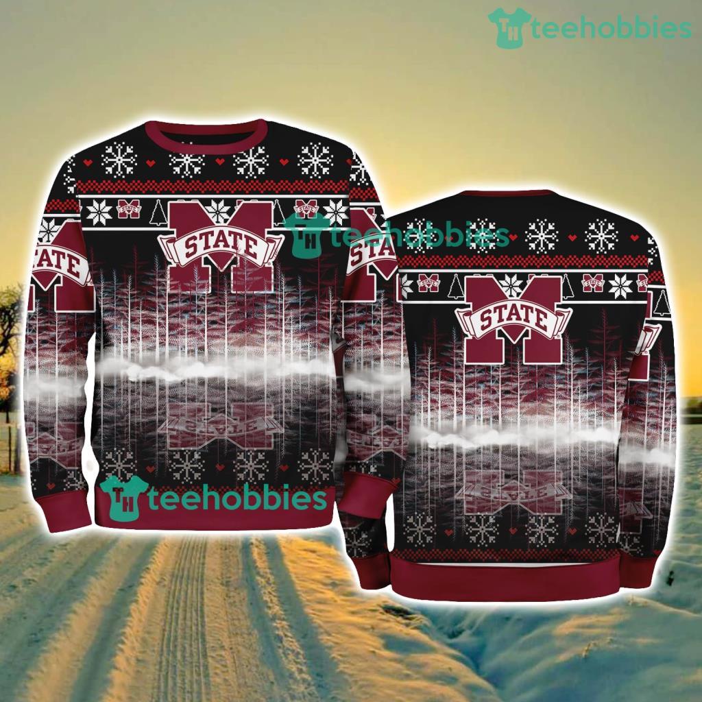 Mississippi State Bulldogs NCAA Pine Christmas Ugly Sweater New Style Best Gift For Fans
