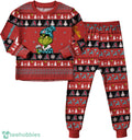 MLB Grinch Arizona Diamondbacks MLB Custom Name Christmas Knitting Pattern Matching Family Pajamas Set