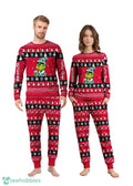 MLB Grinch Seattle Kraken Custom Name Christmas Knitting Pattern Matching Family Pajamas Set