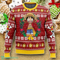 Monkey D Luffy Christmas OP Pirates Ugly Christmas Sweater Luxurious Gift For Loved Ones