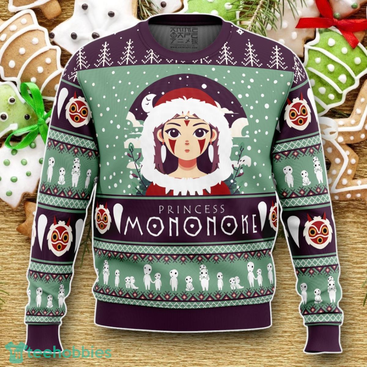 Mononoke Hime Princess Mononoke Ugly Christmas Sweater Luxurious Gift For Loved Ones