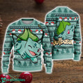 Monster Christmas Sweater Bulbasaur Ugly Sweater Birthday PKM Ugly Christmas Sweater Holiday Gift
