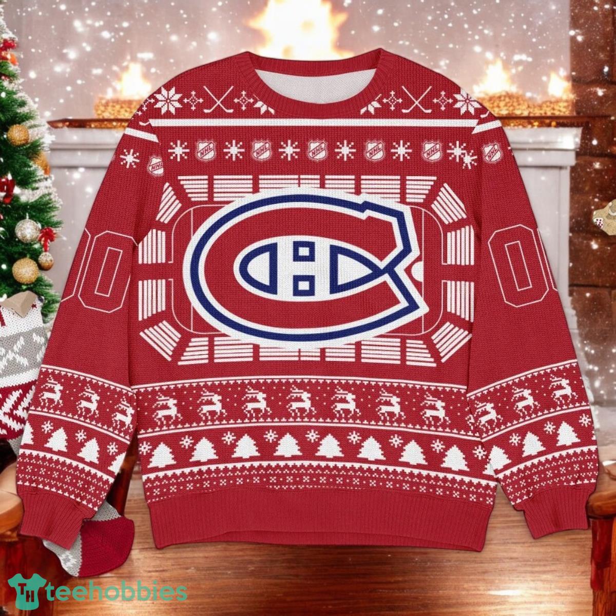 Montreal Canadiens NHL Ugly Christmas Sweater Team Holiday Christmas Gift