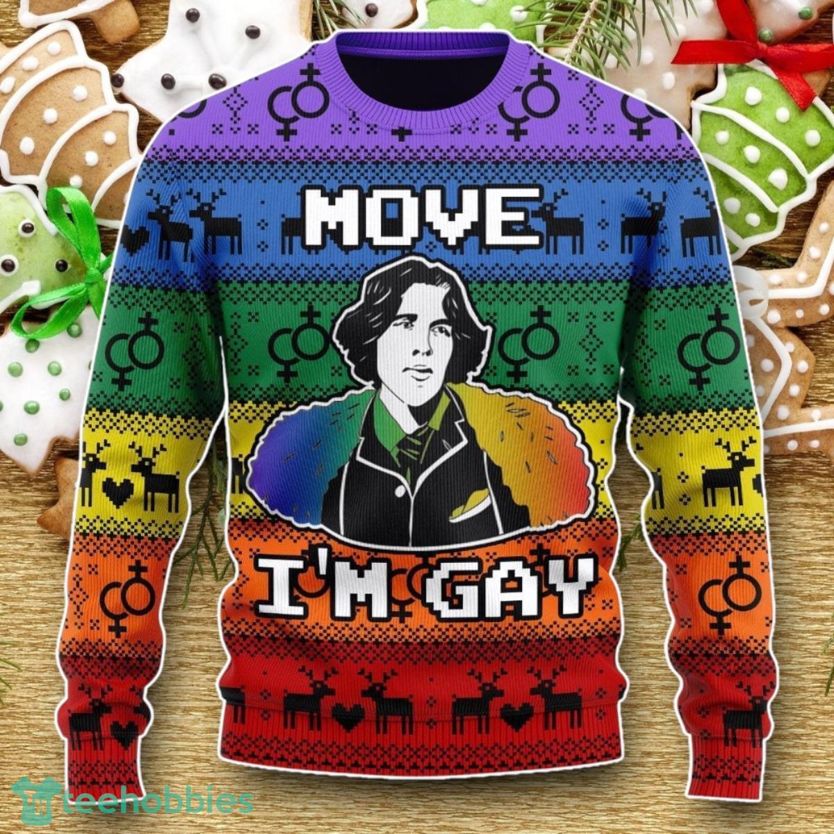 Move I’m Gay Ugly Christmas Sweater Luxurious Gift For Loved Ones