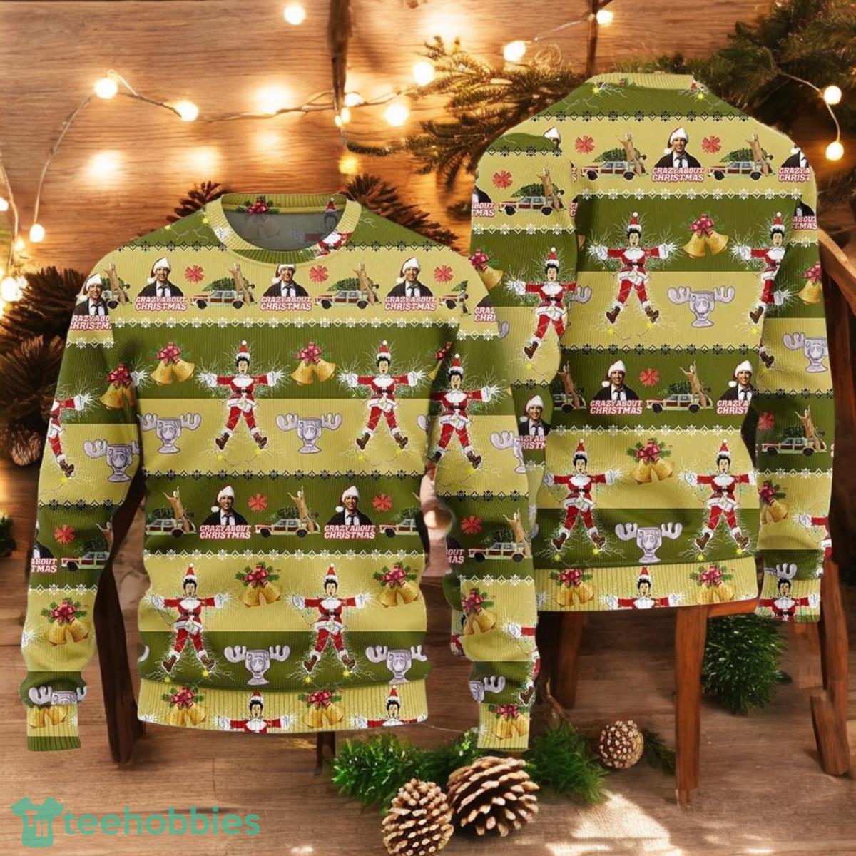National Lampoon’s Griswold Christmas Ugly Sweater Funny Xmas Movie 3D Sweater