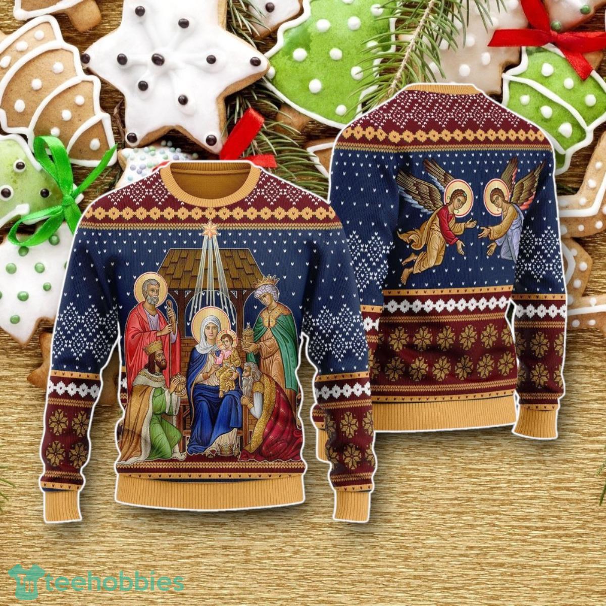 Nativity Of Jesus Christ Christmas Sweater Luxurious Gift For Loved Ones