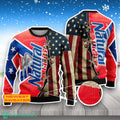 Natural Light USA Flag 3D Sweater For Men Women