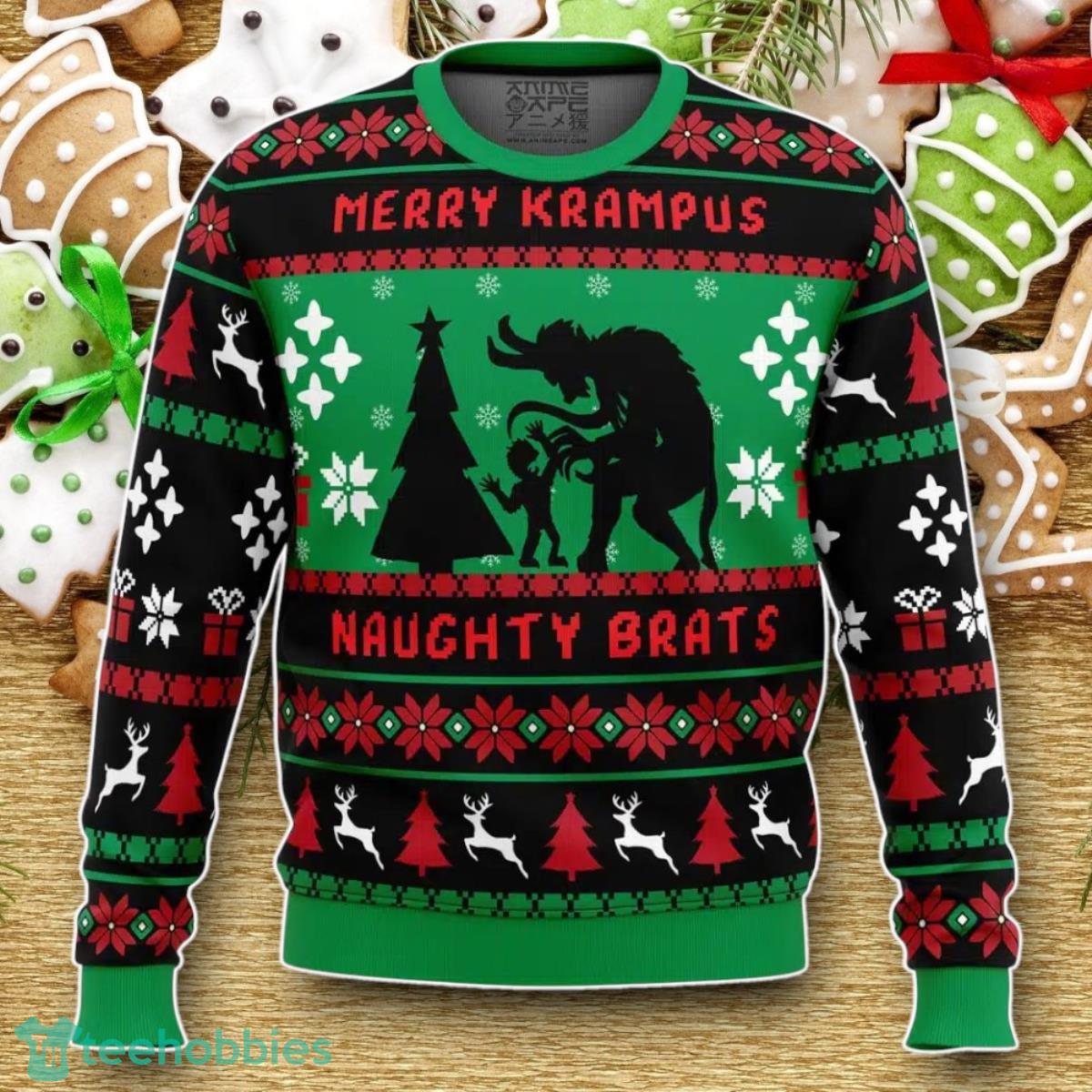 Naughty Brats Krampus Ugly Christmas Sweater Luxurious Gift For Loved Ones