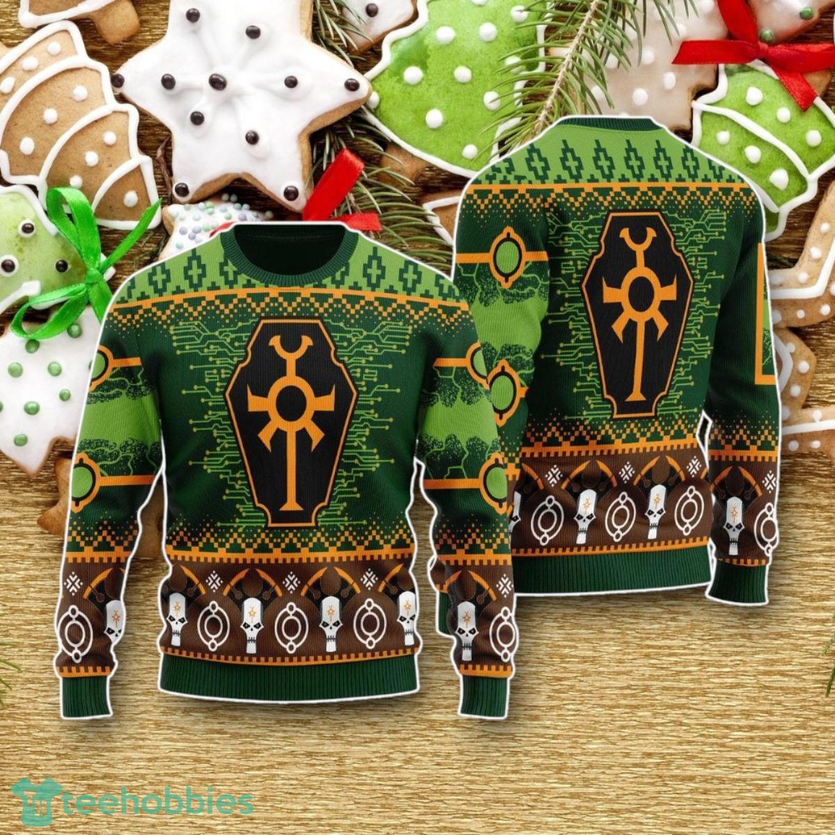 Necron Iconic Ugly Christmas Sweater Luxurious Gift For Loved Ones