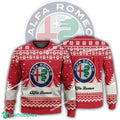 New Logo Alfa Romeo Car Racing December Ugly Christmas Sweater For Men Women