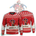 New Logo Captain Morgan Retailer Knitted Christmas 3D Sweater For Men Women