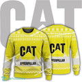 New Logo Caterpillar Crochet Ugly Xmas Sweater Gift Holidays