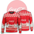 New Logo Coca Cola Wool Ugly Christmas Sweater For Men Women
