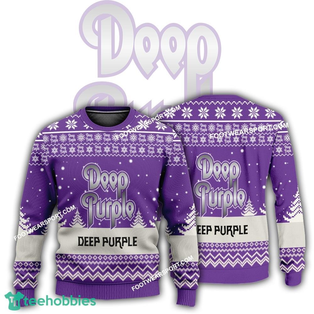 New Logo Deep Purple Band Claus Ugly Christmas Sweater Gift Holidays