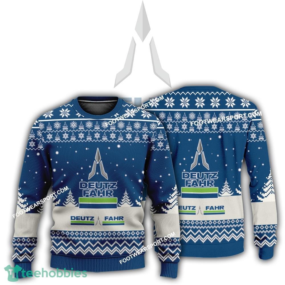 New Logo Deutz Fahr Tractor Nutcracker Ugly Christmas Sweater AOP Gift For Adult