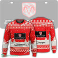 New Logo Dodge Charger Car Racing Candle Ugly Christmas Sweater For Men Women