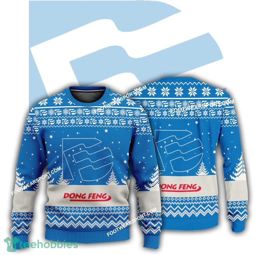 New Logo Dongfeng Tractor Nativity Knitted Xmas Sweater For Men Women