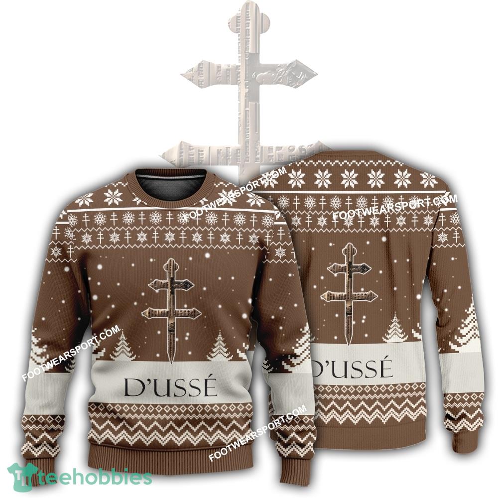 New Logo D’usse Vsop Cognac Cider Ugly Xmas Sweater Gift Holidays