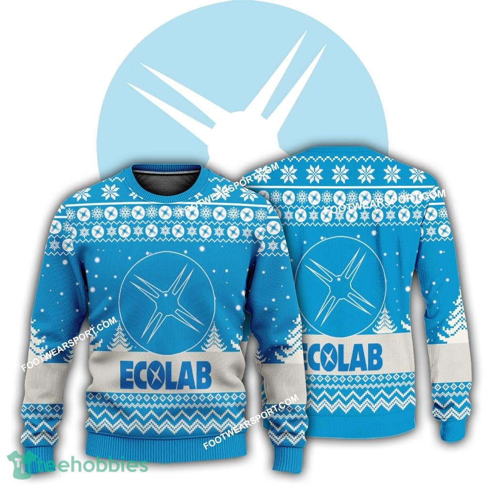 New Logo Ecolab Blizzard Ugly Christmas Sweater AOP For Men Women