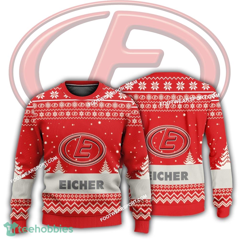 New Logo Eicher Tractor Freezing Ugly Christmas Sweater Gift Holidays