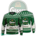 New Logo Gosser Beer Hat Ugly Christmas 3D Sweater For Men Women