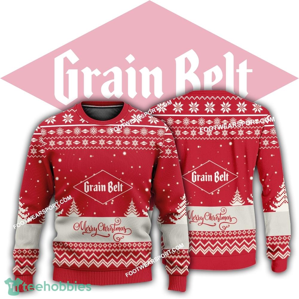 New Logo Grain Belt Beer Overcoat Knitted Christmas Sweater Gift For Adult