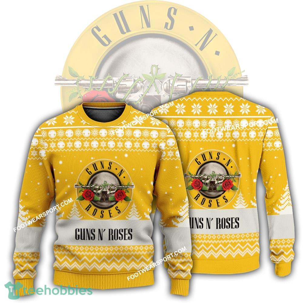 New Logo Guns N Roses Band Avalanche Ugly Christmas Sweater AOP Gift For Adult