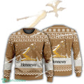 New Logo Hennessy Cognac Starry Ugly Christmas Sweater AOP Gift Holidays