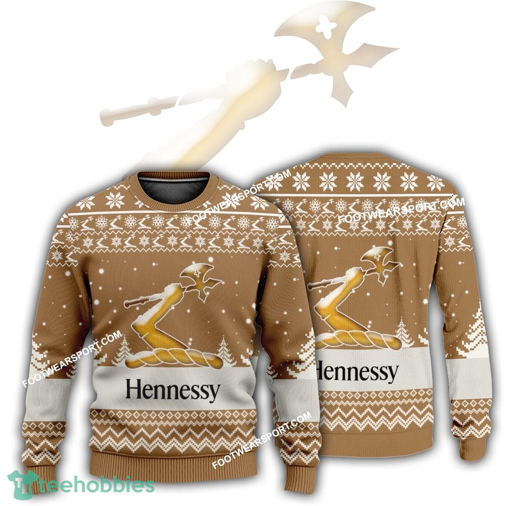 New Logo Hennessy Cognac Starry Ugly Christmas Sweater AOP Gift Holidays