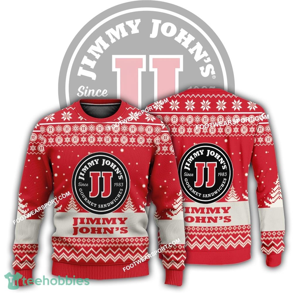 New Logo Jimmy John’s Unwrap Ugly Xmas Sweater Gift For Adult