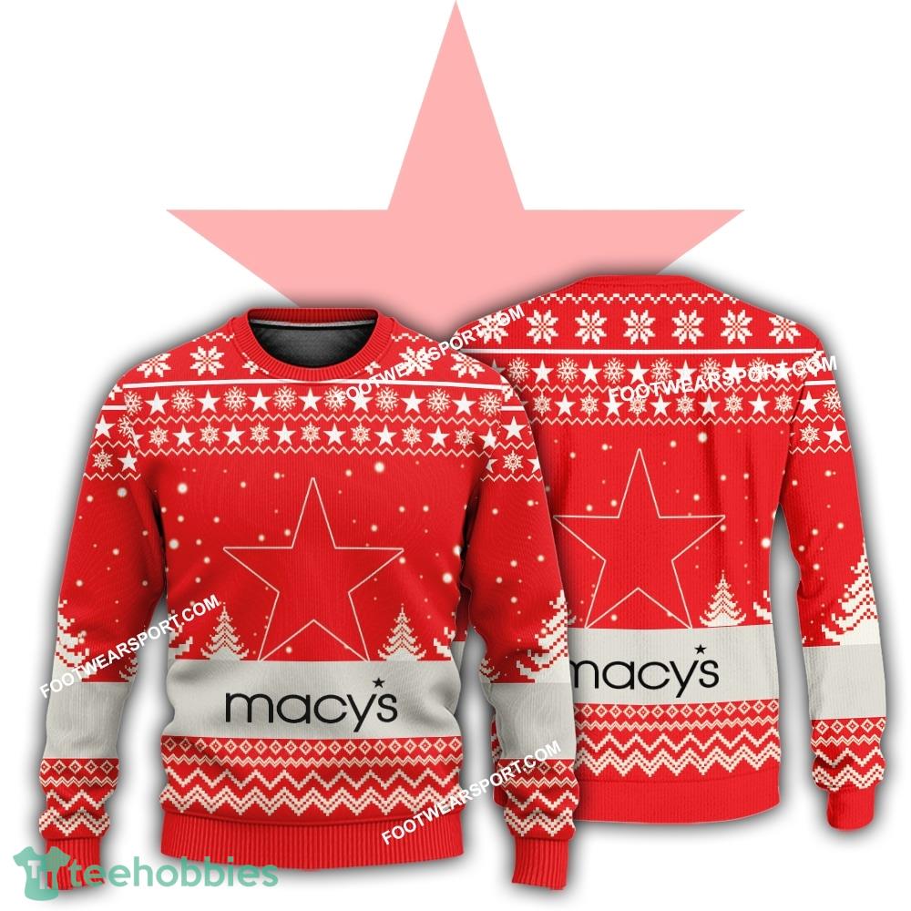 New Logo Macy’s Yarn Ugly Christmas 3D Sweater For Men Women